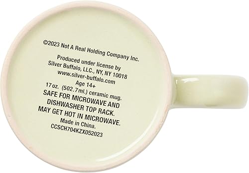 Miniatura 4 de Silver Buffalo Schitt's Creek Rose Apothecary - Taza de cerámica de cerámica resistente a la cera, 17 onzas