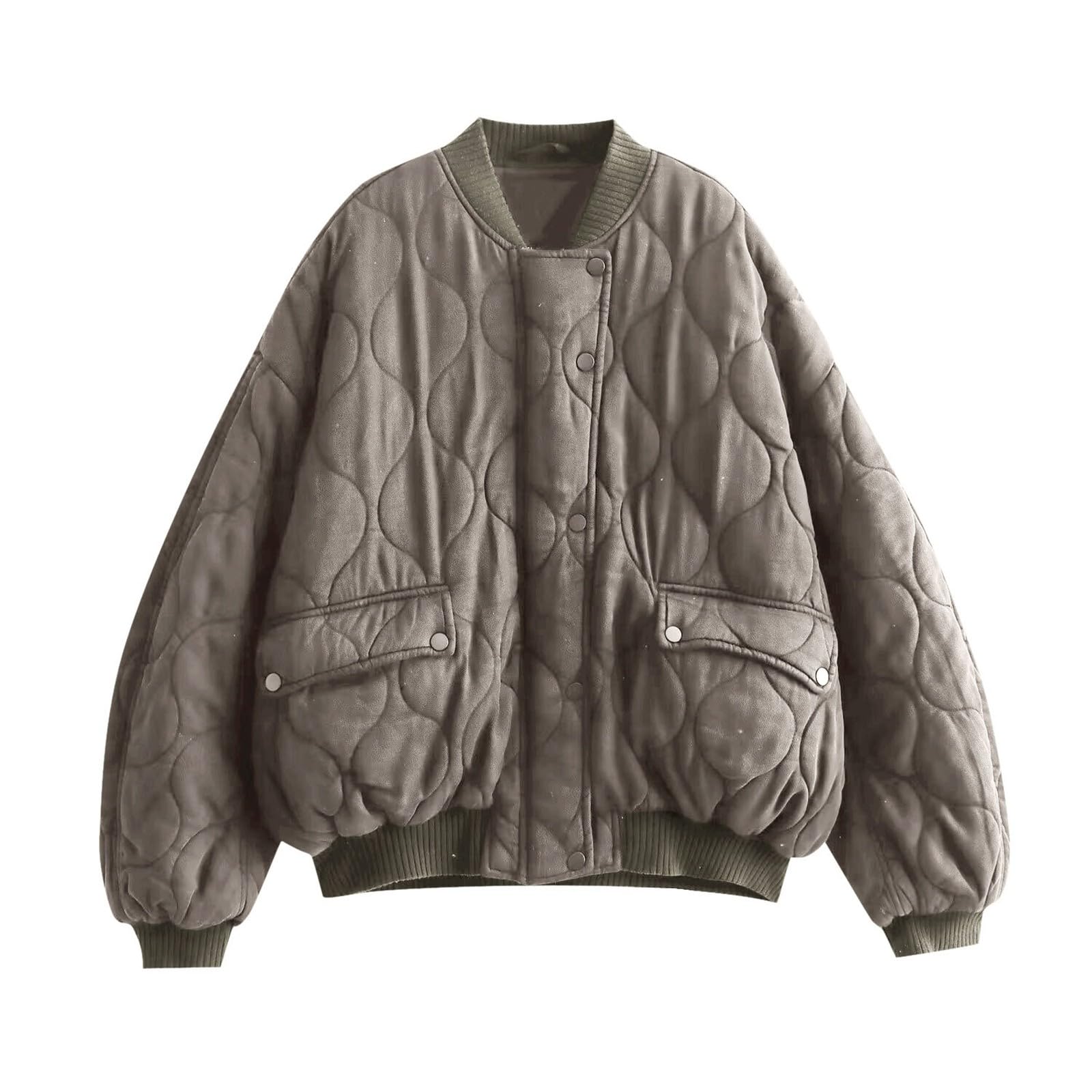 Neuheiten 2027 Einfarbiger Damen-Kapuzenpullover mit Reißverschluss gemütliche langärmelige Winterjacke mit Knopfdetail warm gefütterte für kalte Tage modische Übergangsbekleidung hohem Kragen