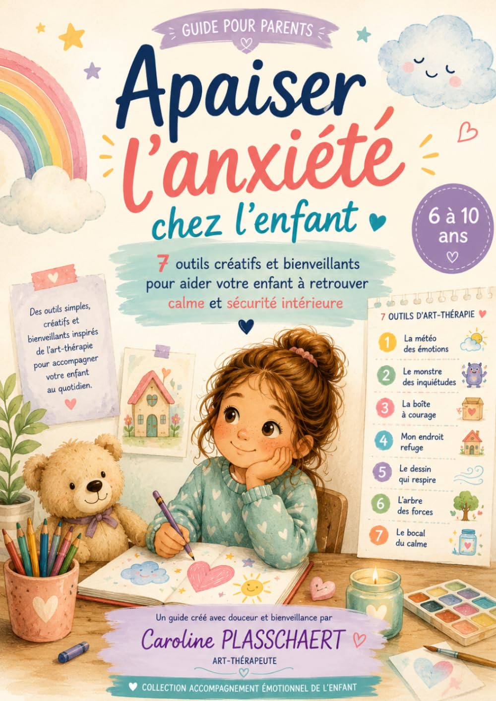 Apaiser l’anxiété chez l’enfant: 7 outils créatifs et bienveillants pour aider votre enfant à retrouver calme et sécurité intérieure