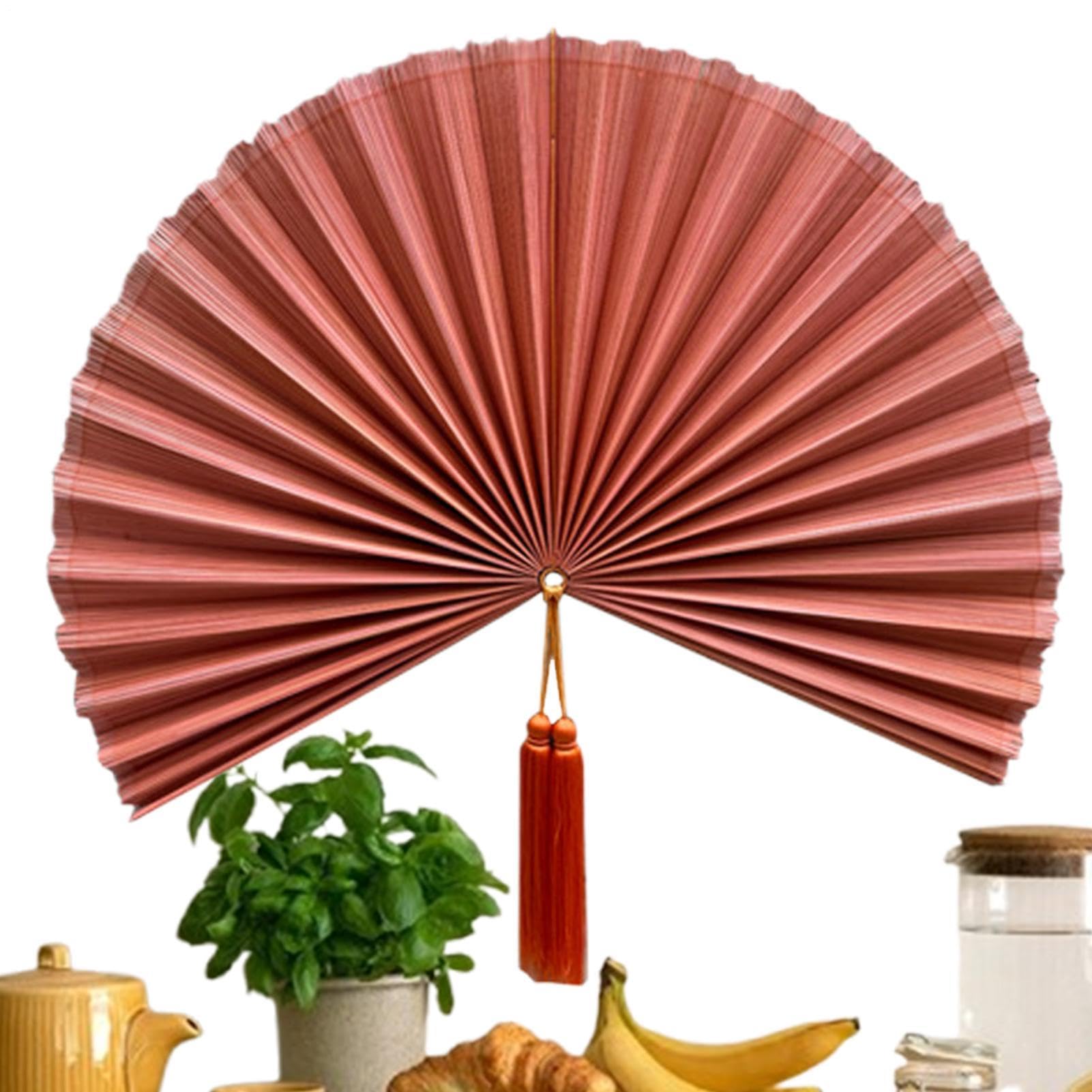 Hängbarer faltbarer Ventilator, Ornament, tragbare Wanddekoration mit Quaste, 101,6 cm Gerät mit sicherem Griff, Haushaltszubehör für Familien, Enthusiasten, Lifestyle, Alltag, Schlafzimmer
