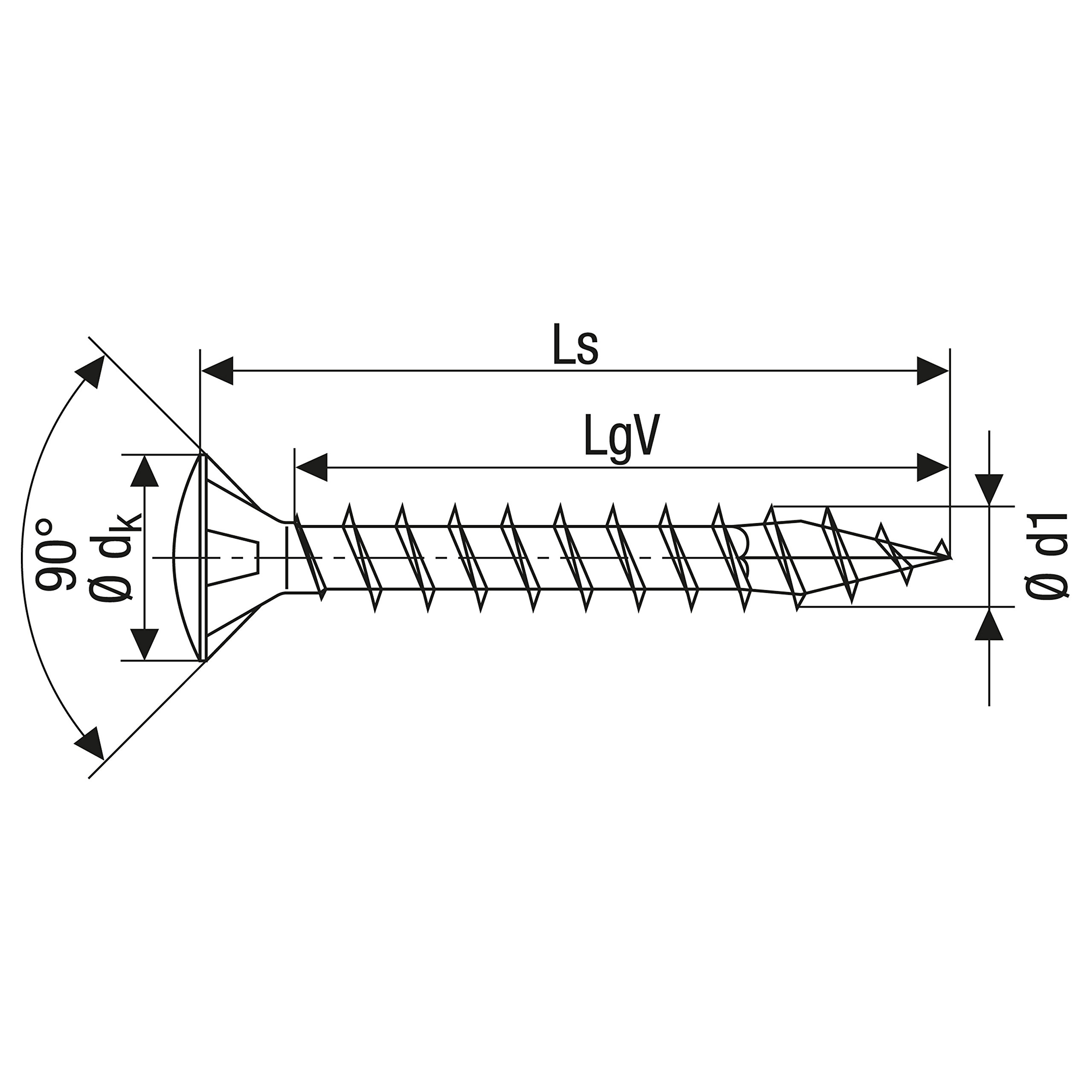 SPAX Universalschraube aus Edelstahl rostfrei A2, 4,0 x 40 mm, 200 Stück, T-STAR plus, Linsensenkkopf, Vollgewinde, 4CUT, 0627000400403