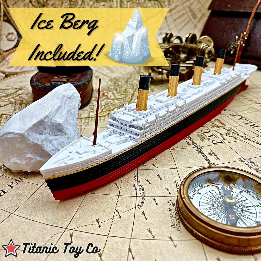 3-Pack Split Titanic Model Ship & Britannic & Olympic 1 Ft Long Assembled Titanic Toys For Kids, Historically Accurate Titanic Toy, Titanic Ship, Titanic Cake Topper, Titanic Break-Apart