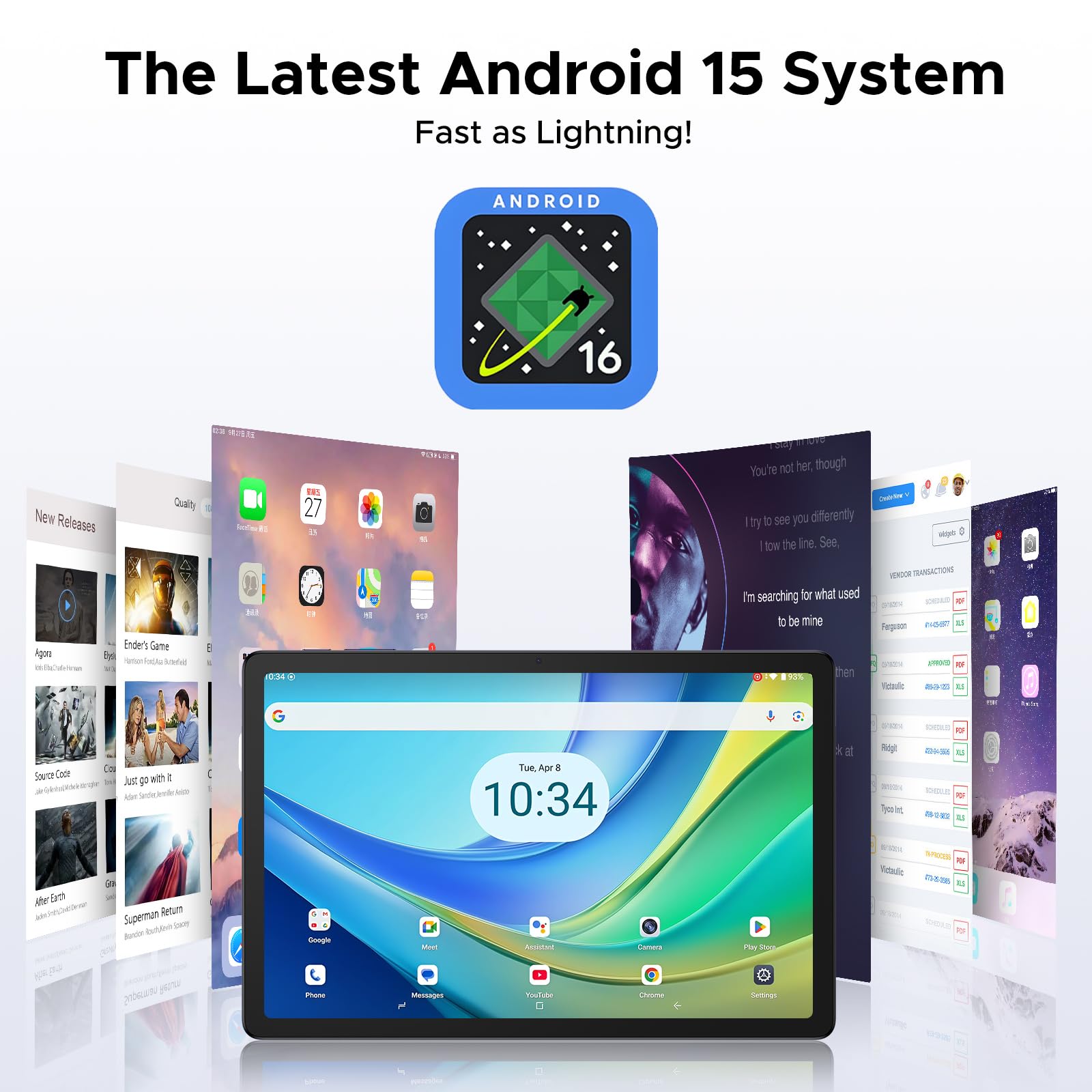 DOOGEE Tab G6 Plus Android 16 Tablet AI Android Tablets 11 inch