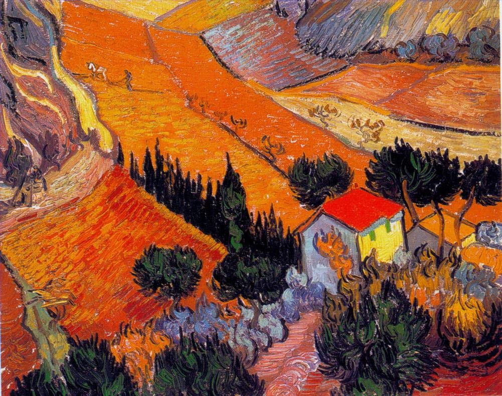 絵画 Iconic Landscape Amazon.com: 10 Famous Paintings - Landscape with House and