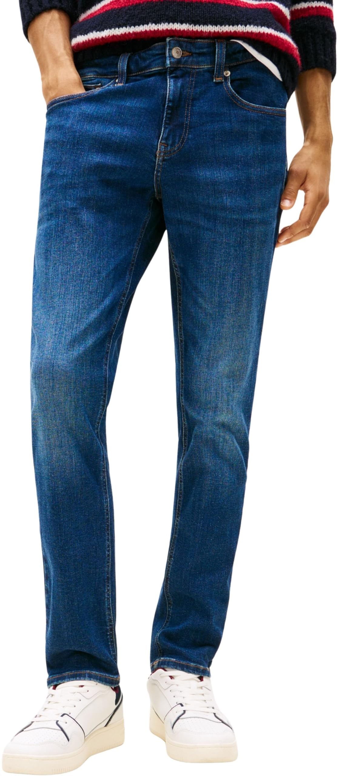 Tommy Jeans Men Scanton Slim AI0255 DM0DM21890, Denim (Denim Dark), 29W / 32L