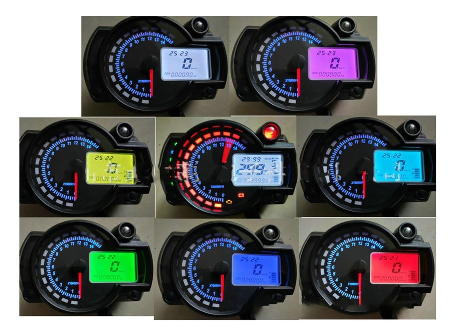 Moto contamiglia Parti Per Motociclette Tachimetro Contachilometri Digitale Cruscotto Retroilluminato Pannello Strumenti Accessori Per KOSO RX 2N