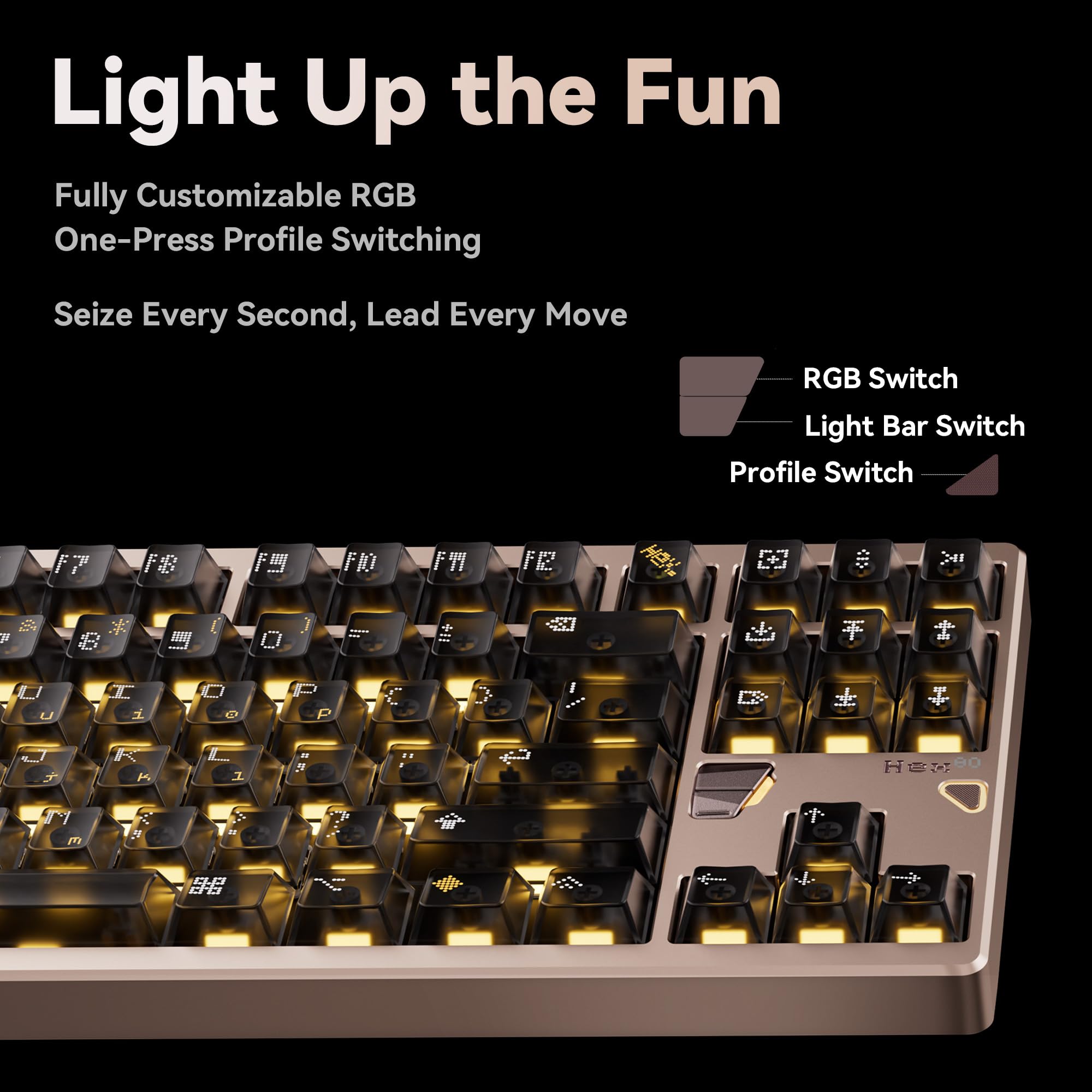 Amazon.com: ATK x QK Hex80 HE Magnetic Gaming Keyboard, 80% TKL