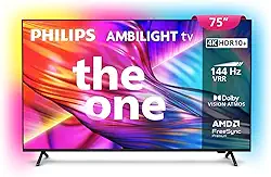 PHILIPS, Smart TV, Ambilight THE ONE 75" 4K 144 Hz, 75PUG8929/78, P5, DTS Play-Fi, Freesync, Dolby Vision e Atmos, 50 WRMS 2.1