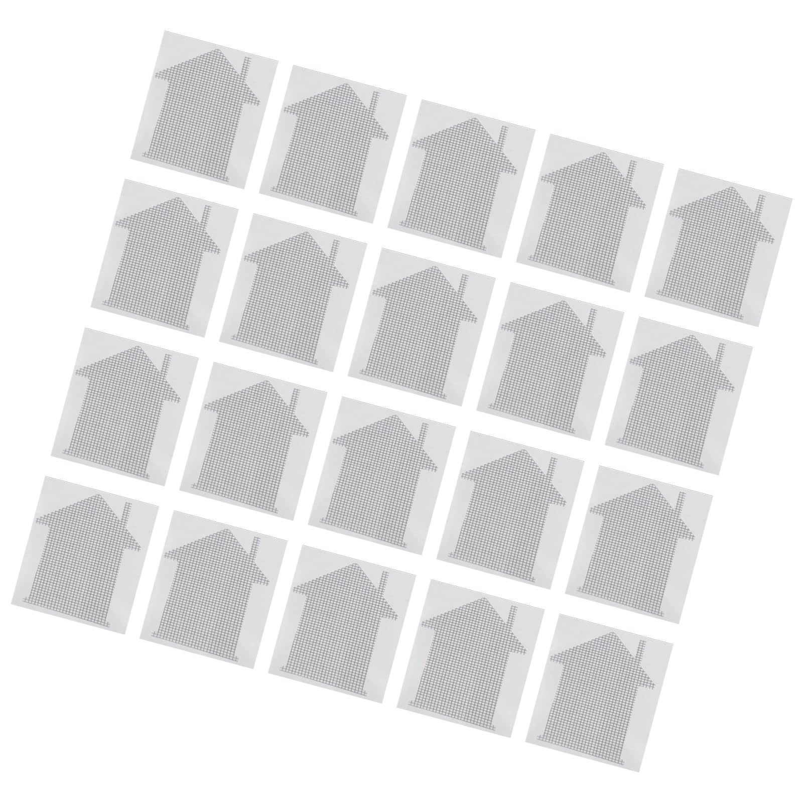 Limtula House Adhesive Repair Mesh Set, Fiberglass Mender Pieces, 20 Count For Patio, Window, And Door Care Window Repair Mesh Adhesive Mender