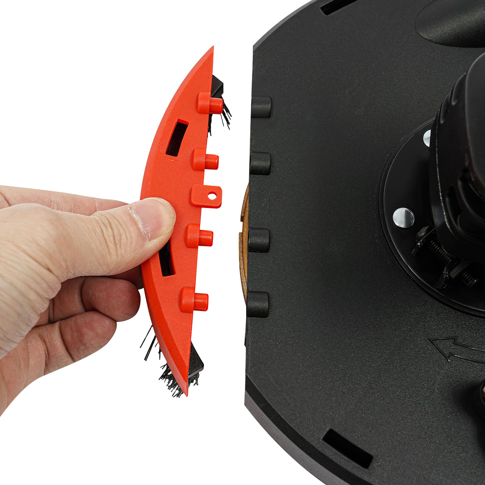 Juego de lijadora de hormigón de 5000 W, con aspiración, 180 mm, 6 niveles de regulación de velocidad, 230 V, fresadora de hormigón para paredes, suelos, esquinas
