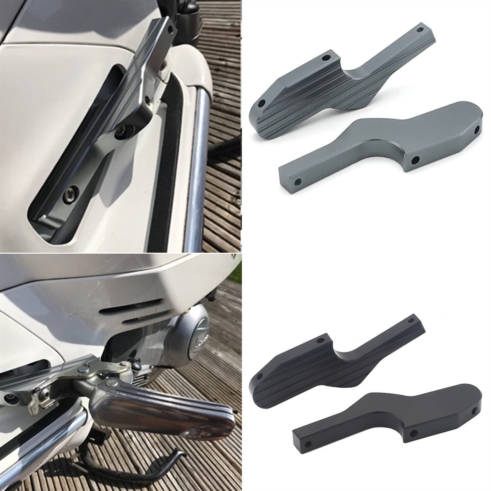 Estensioni Pedane Passeggero Per Vespa GTS - Alluminio CNC, Colori Diversi - Foto 6