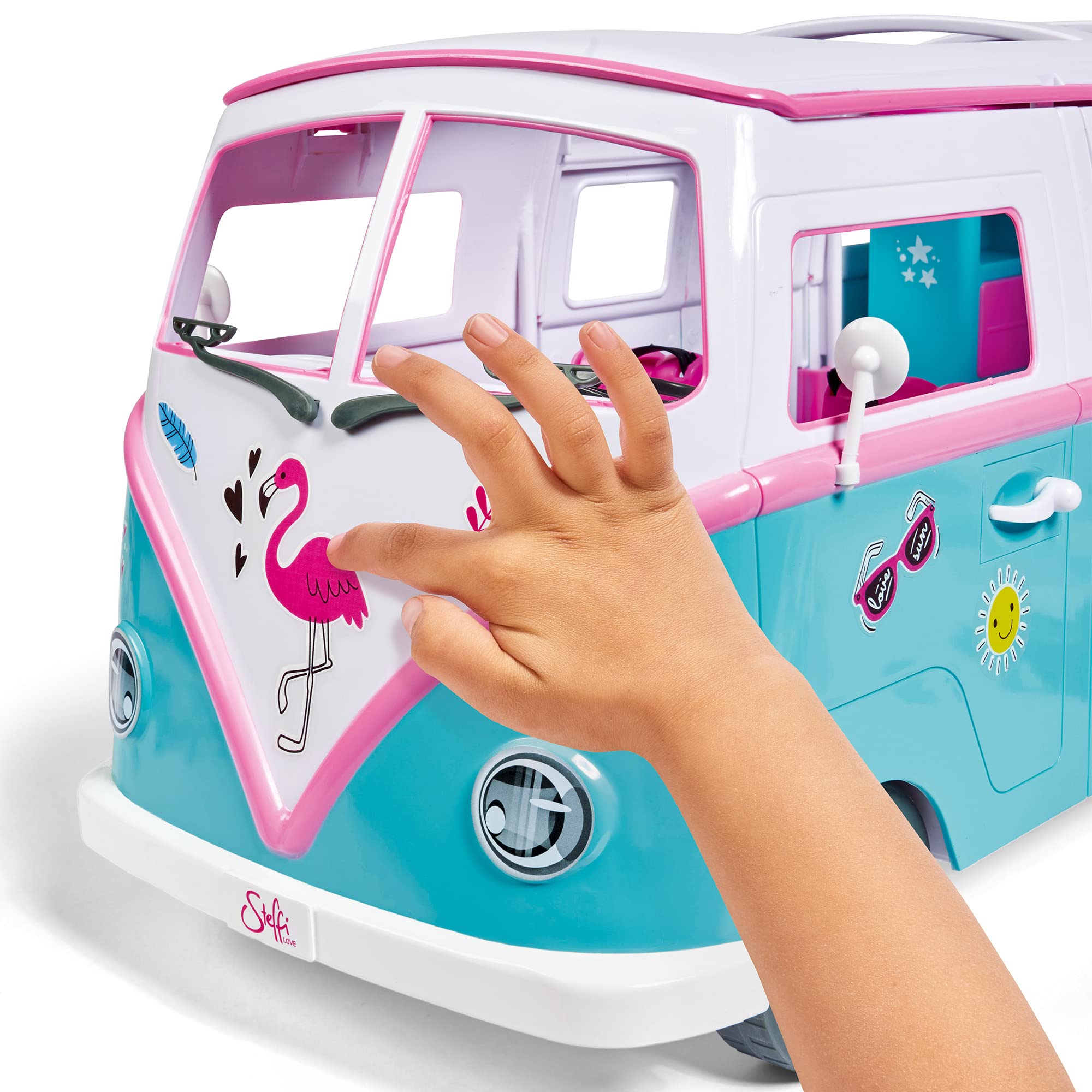 Lalka modelka 29cm Steffi love i jej rozkładany kamper