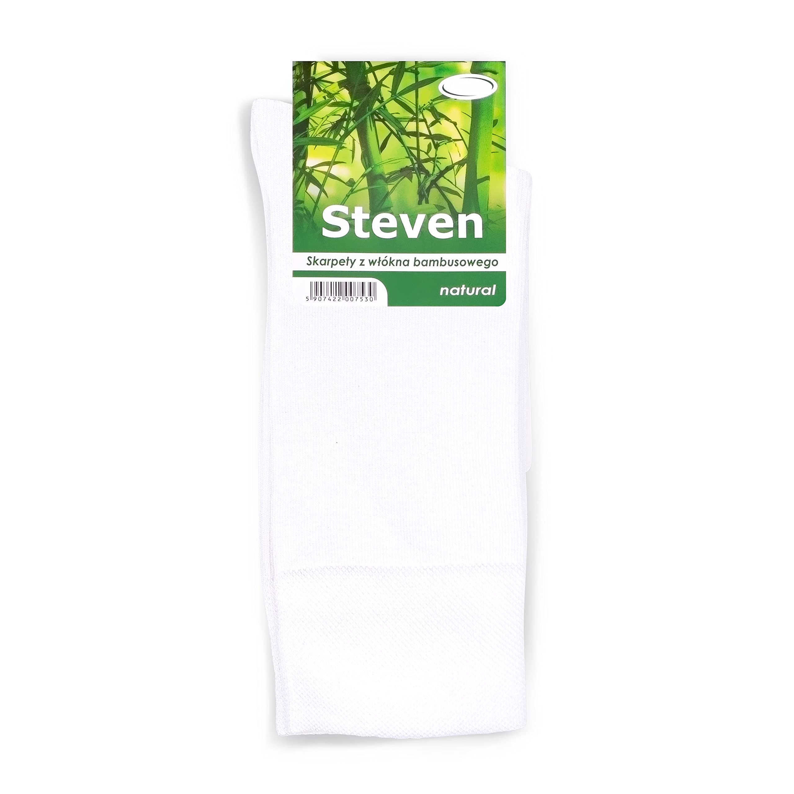 STEVEN Nowe Unisex Bambusowe Skarpetki Do Połowy Łydki /Super miękkie/Jeden Kolor/Skarpetki dla Mężczyzn i Kobiet/Gładkie/Bez Wzoru/Garniturówki/Eleganckie iFormalne Skarpetki/Skarpetki na każdą okazję