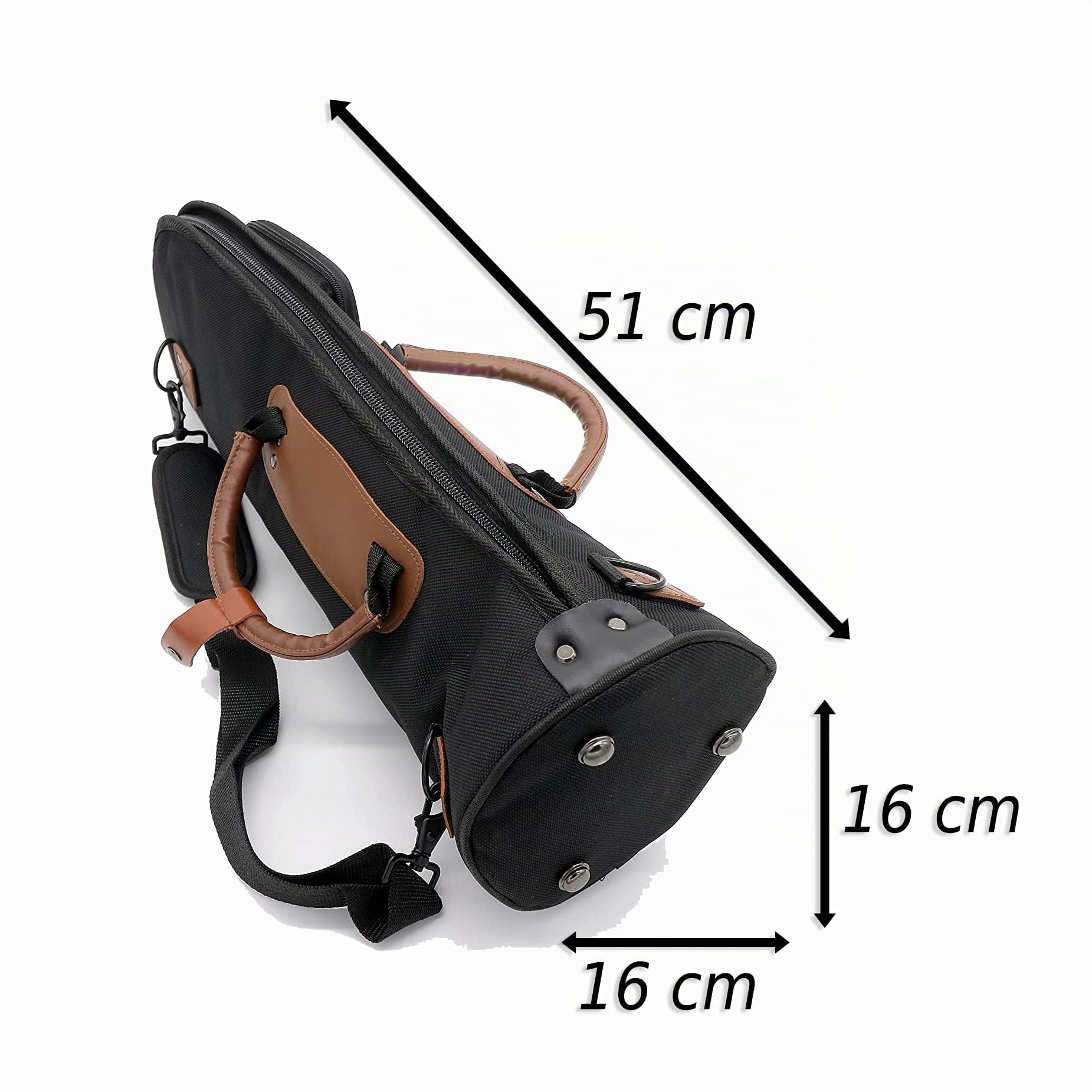 Soundman® Gigbag für Trompete - Extra stabile Verstärkung am Trichter - mit weicher Innenfütterung - Softcase für Trompete