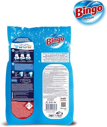 Bingo Premium Powder Laundry Detergent 7 kg White