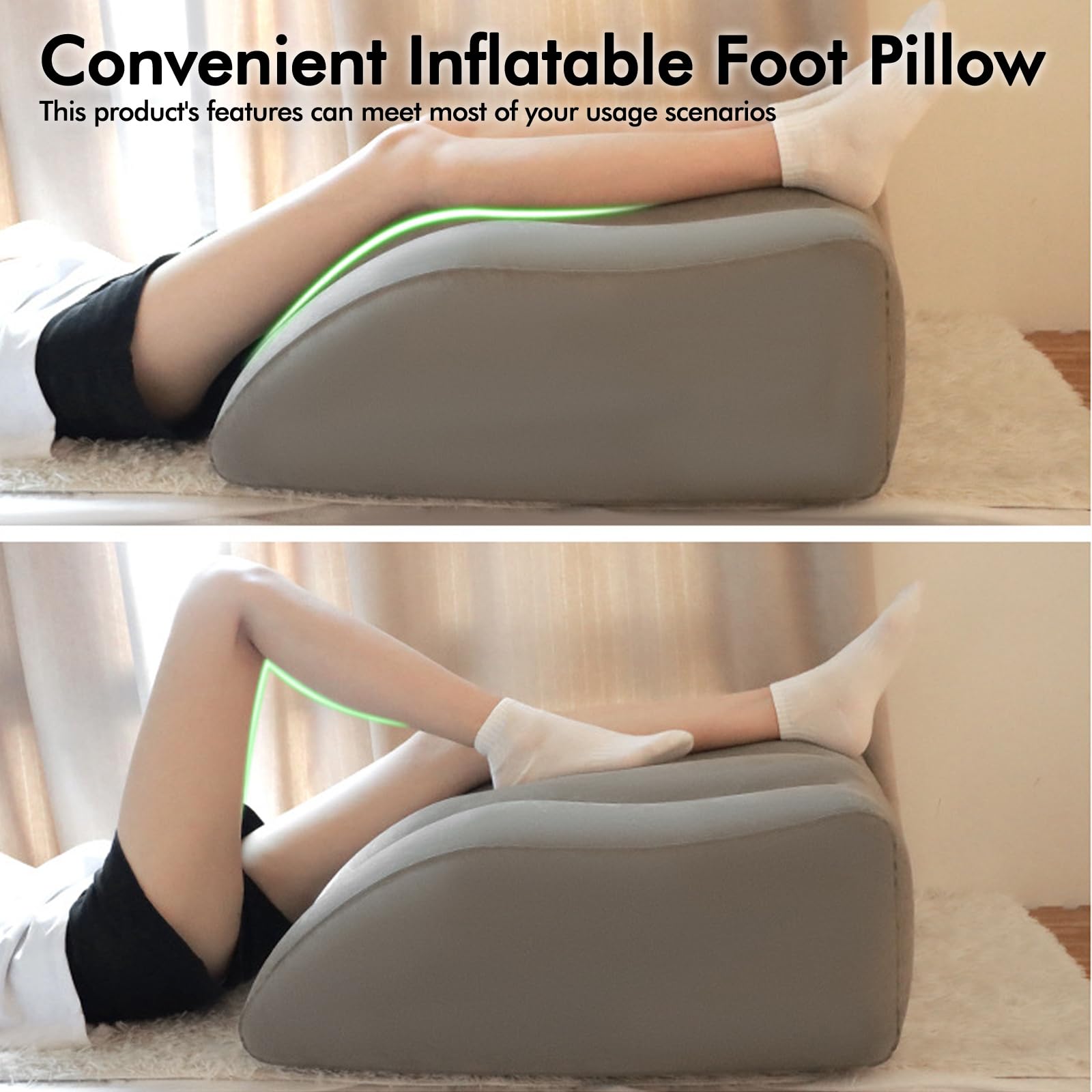 Cuscino Per Coppia 27° In Memory Foam – Cuneo Ergonomico Per Intimità E Sollievo, Con Fodera Lavabile, Grigio