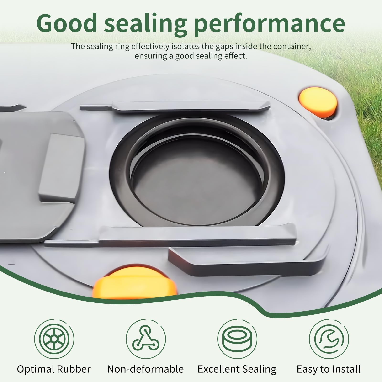 Guarnizione Cassetta WC Esterna Per Thetford C200/C250/C400/C2/C3, In Silicone FDA 260°C