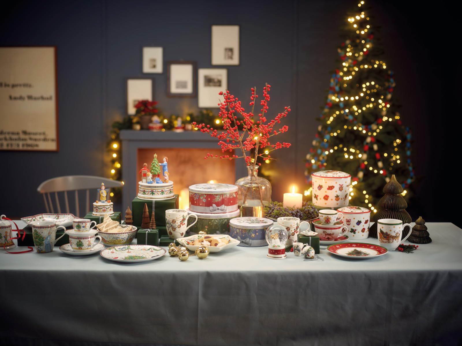 Hutschenreuther Talerz na ciasteczka 28 cm, porcelana, wielokolorowy