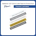 Brother Genuine TZeFA3 Navy on White Fabric Iron-on 12 mm Tape for P-Touch Label Makers