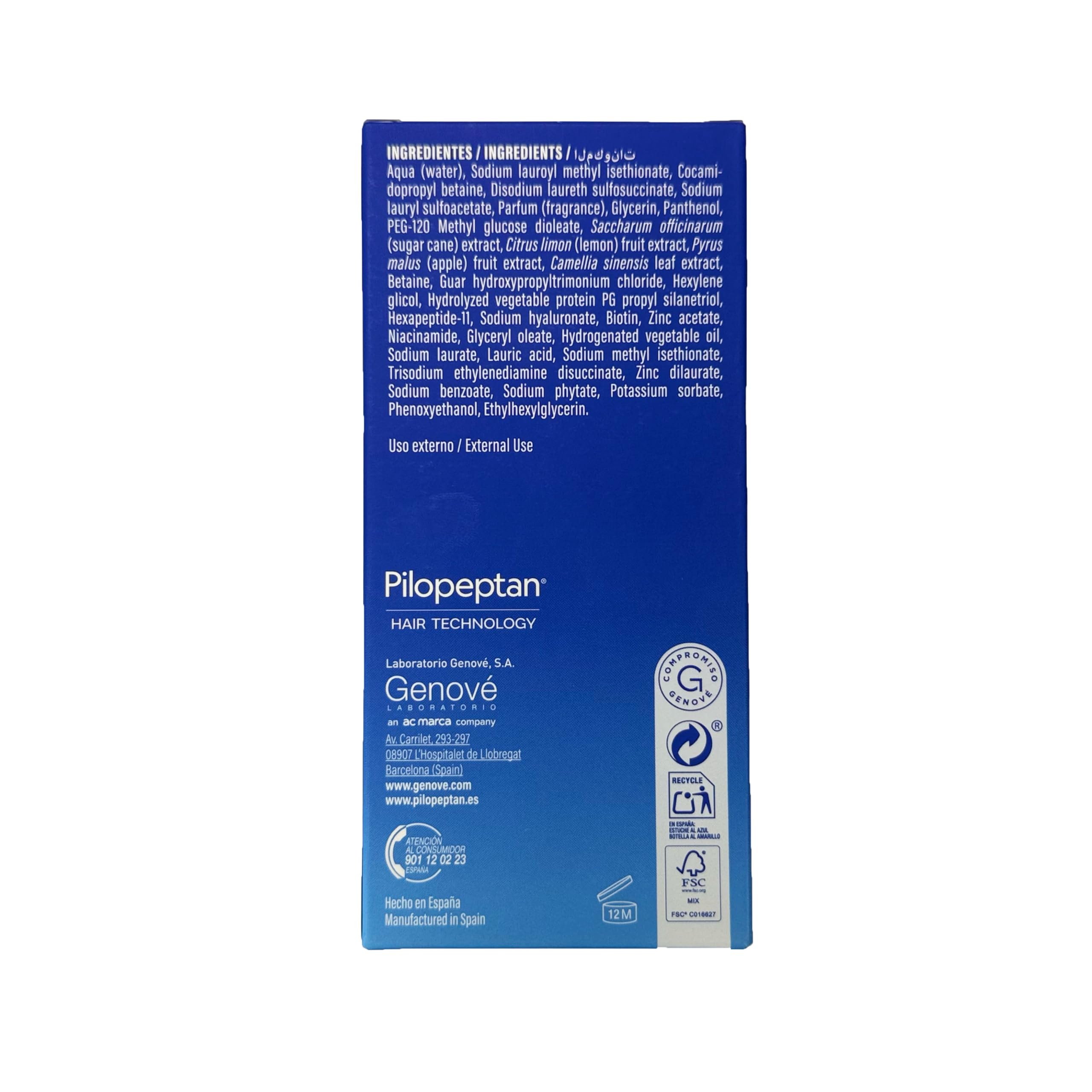 Pilopeptan Woman Champú Anticaída Capilar 250 ml