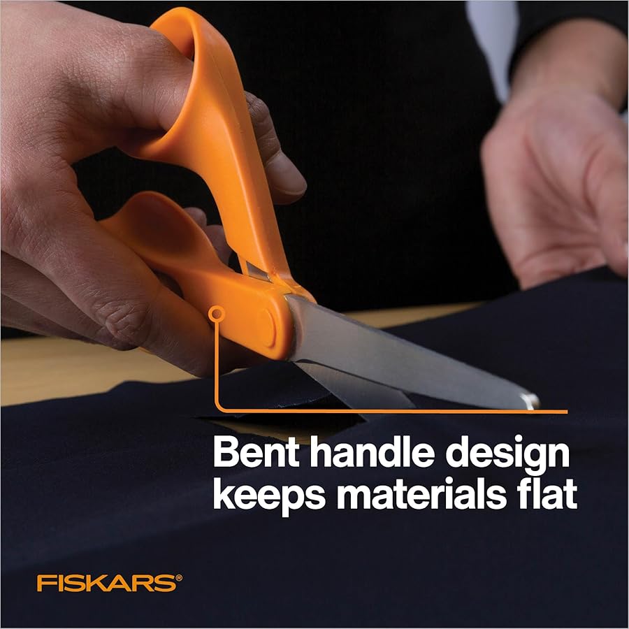 Fiskars Petite Original Orange-Handled Scissors, Crafting and Sewing Stainless Steel Scissors for Smaller Hands, Ergonomic Handle, Paper and Fabric Supplies for Office, Arts, and Crafts - image 5