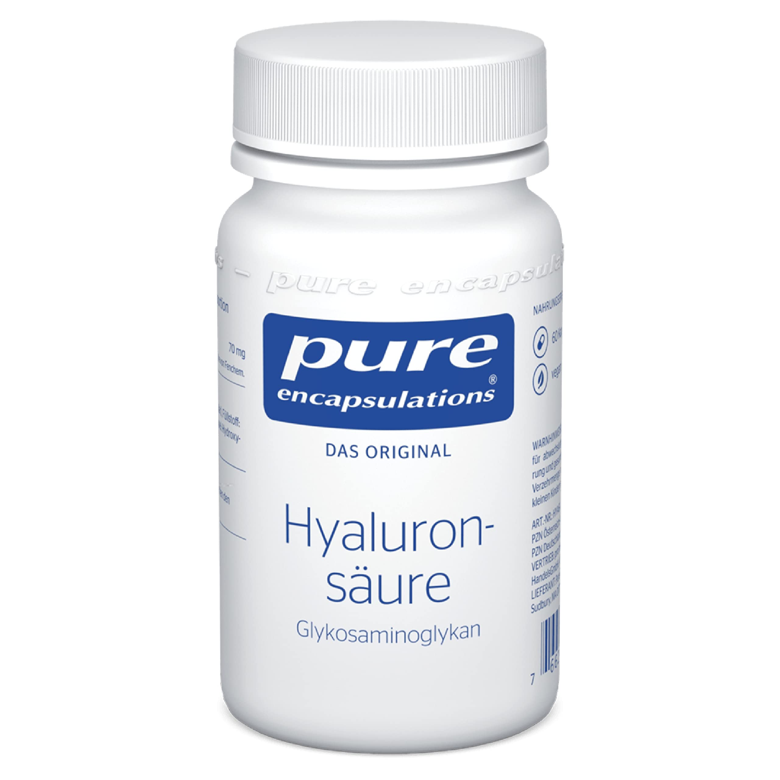 Pure Encapsulations - Hyaluronsäure - Hautpflege, Gesichtspflege - 60 Kapseln