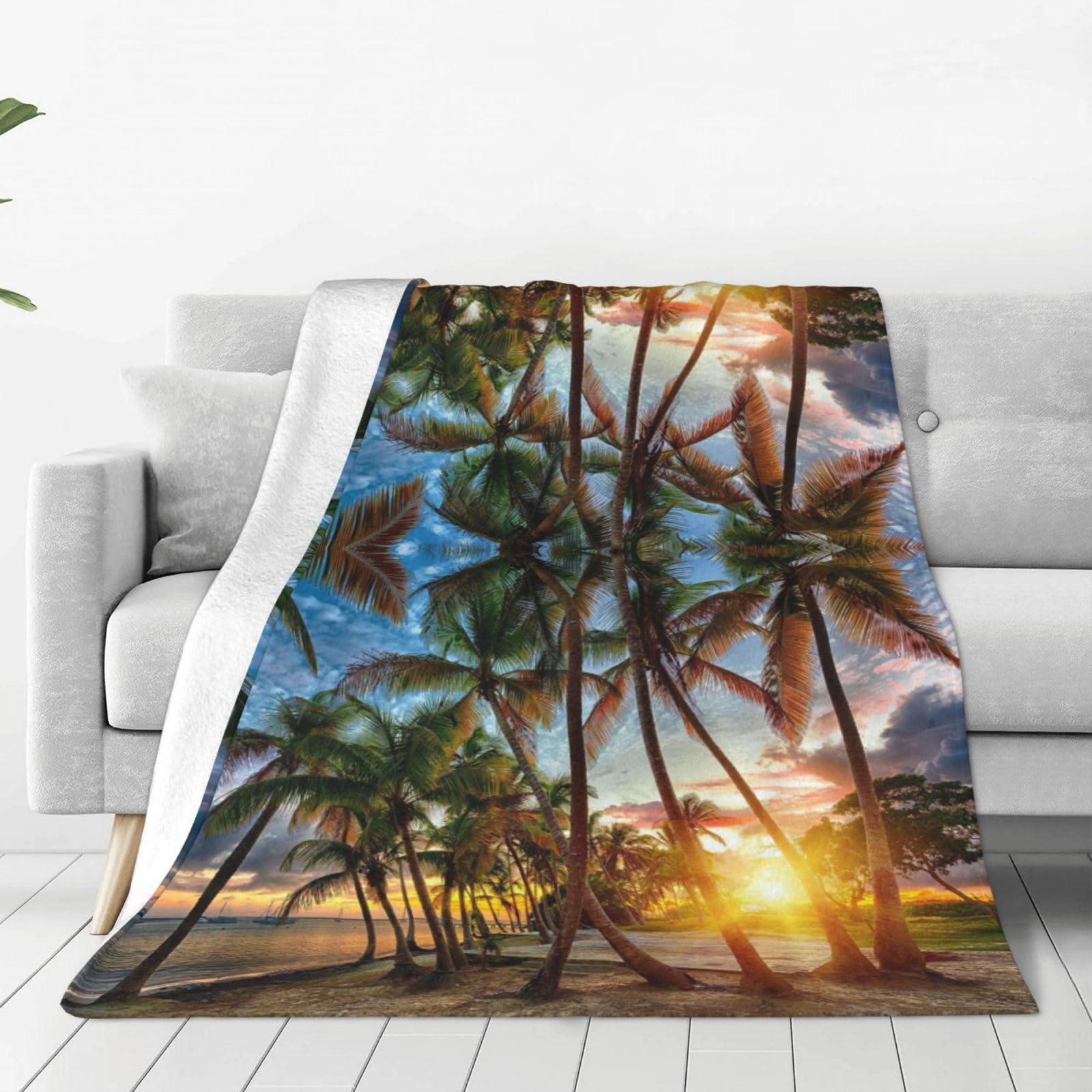 Couverture polaire douce pour canapé et soirées d'automne cocooning