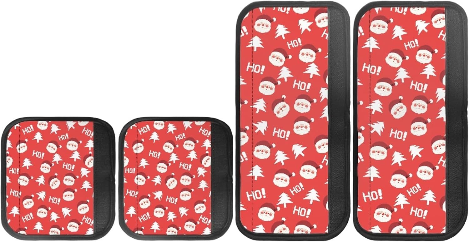 Christmas Fridge Door Handle Cover Cute Santa Claus Print Kitchen Appliance Door Handle Cover Appliance Dishwasher Handle Xmas Decoration