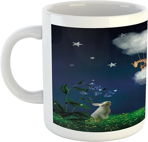 Miniatura 7 de Lunarable Taza de violín, Symphony Classical High Art Instrumento de música interpretando la orquesta de violonchelo, taza de café de cerámica para