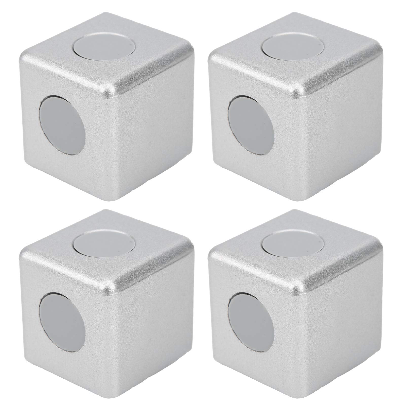 Hilitand 4Pcs Corner Bracket Cube with Cover Aluminum Block Cube for Slot Aluminum Extrusion 3D Printer Accessories(4040)