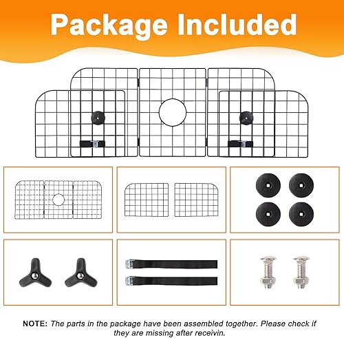 Miniatura 6 de LOOBANI Barrera para perros para SUV, automóviles, vehículos y camiones, área de carga, ajuste universal, ajustable, resistente, para mascotas, con