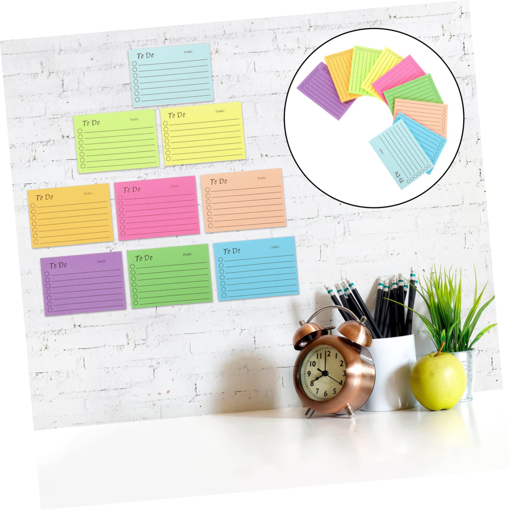 VILLCASE 27 Stk Fluoreszierende Haftnotizen Notizblöcke sticky notes book notepad stule Aufkleber für Postblöcke Zubehör beachten Aufkleber für Haushaltsnotizen Büro-Memo- Papier