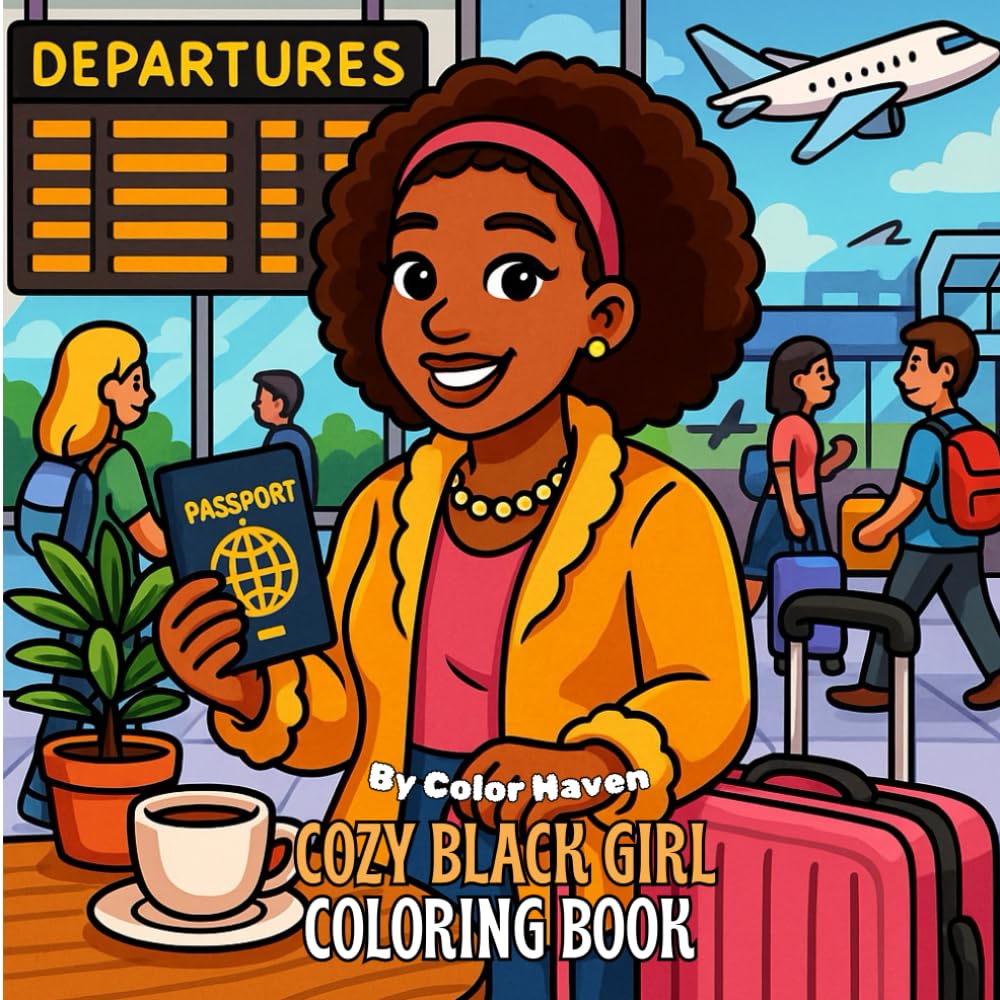 A Day in My Life: Influencer Cozy Black Girl Coloring Book for Adults & Teens: A Day in My Life: Influencer An Aesthetic Cozy Coloring Book ... Life – Cozy Black Girl Coloring Book Series)