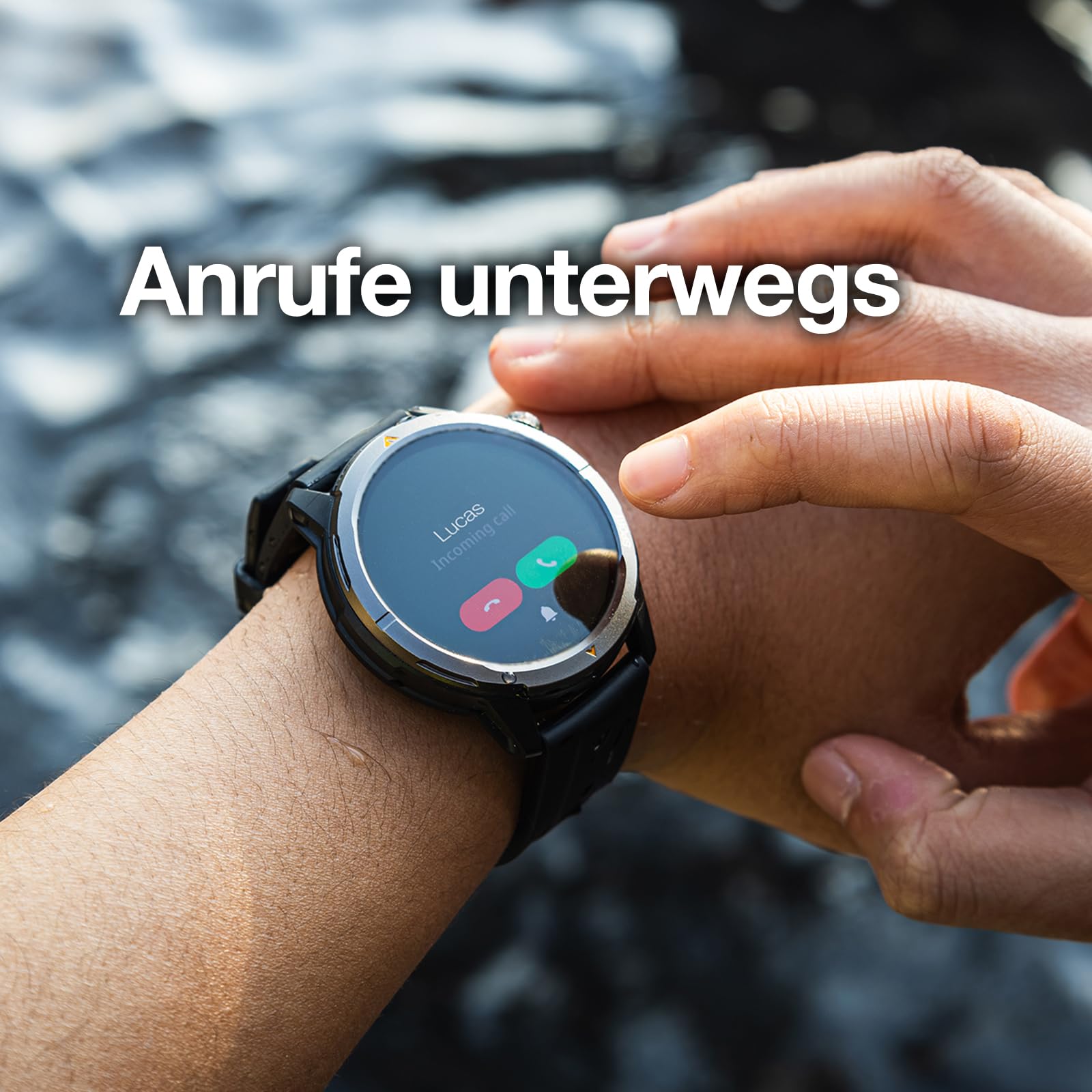 AGM Legion 2026 Smartwatch Herren Damen mit GPS, 1,43" AMOLED, Outdoor Sportuhr 5ATM wasserdicht, Fitness Tracker mit Anruf, smart Watch mit magnetarmband