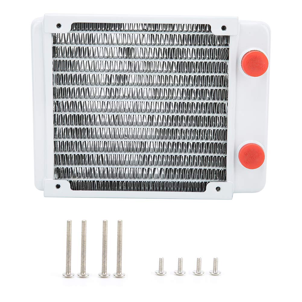 Radiatore di Raffreddamento Ad Acqua con Dissipatore di Calore in Rame Bianco per CPU e PC con Design a 12 Migliore Dissipazione del Calore