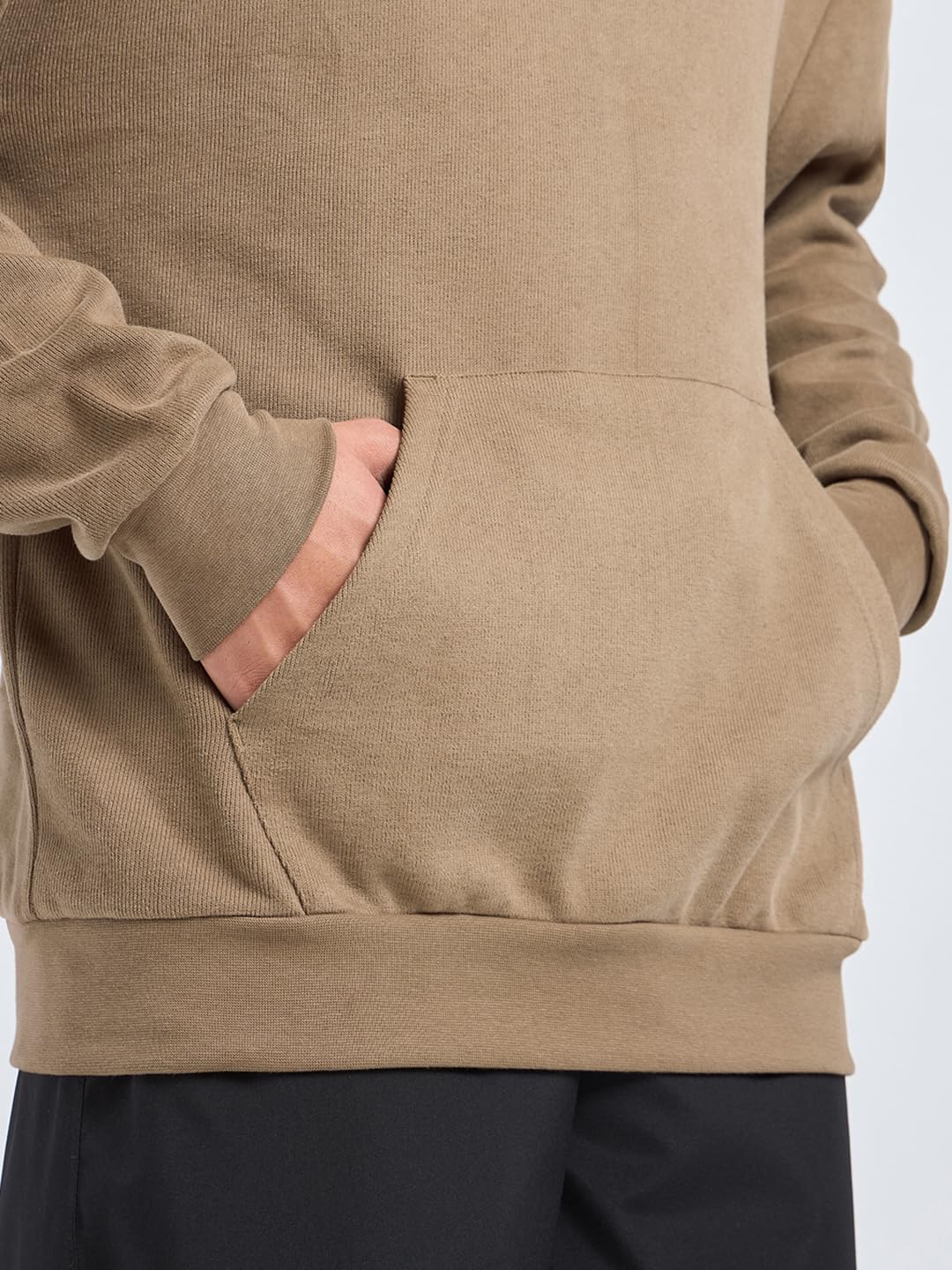 Bewakoof Bluza z kapturem dla mężczyzn, Imbirowy korzeń_687574, XXL