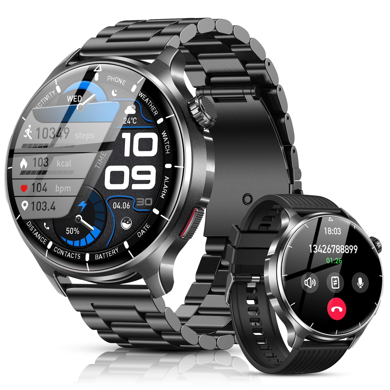 SLOKSFil Military Smart Watch