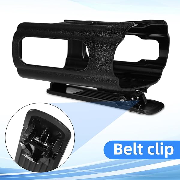 Radio Holster Case for Baofeng DM32/UV32, Walkie Talkie Belt Holder with Clip Duty Belt Accessories for Outdoor Camping Travel Storage - 4
