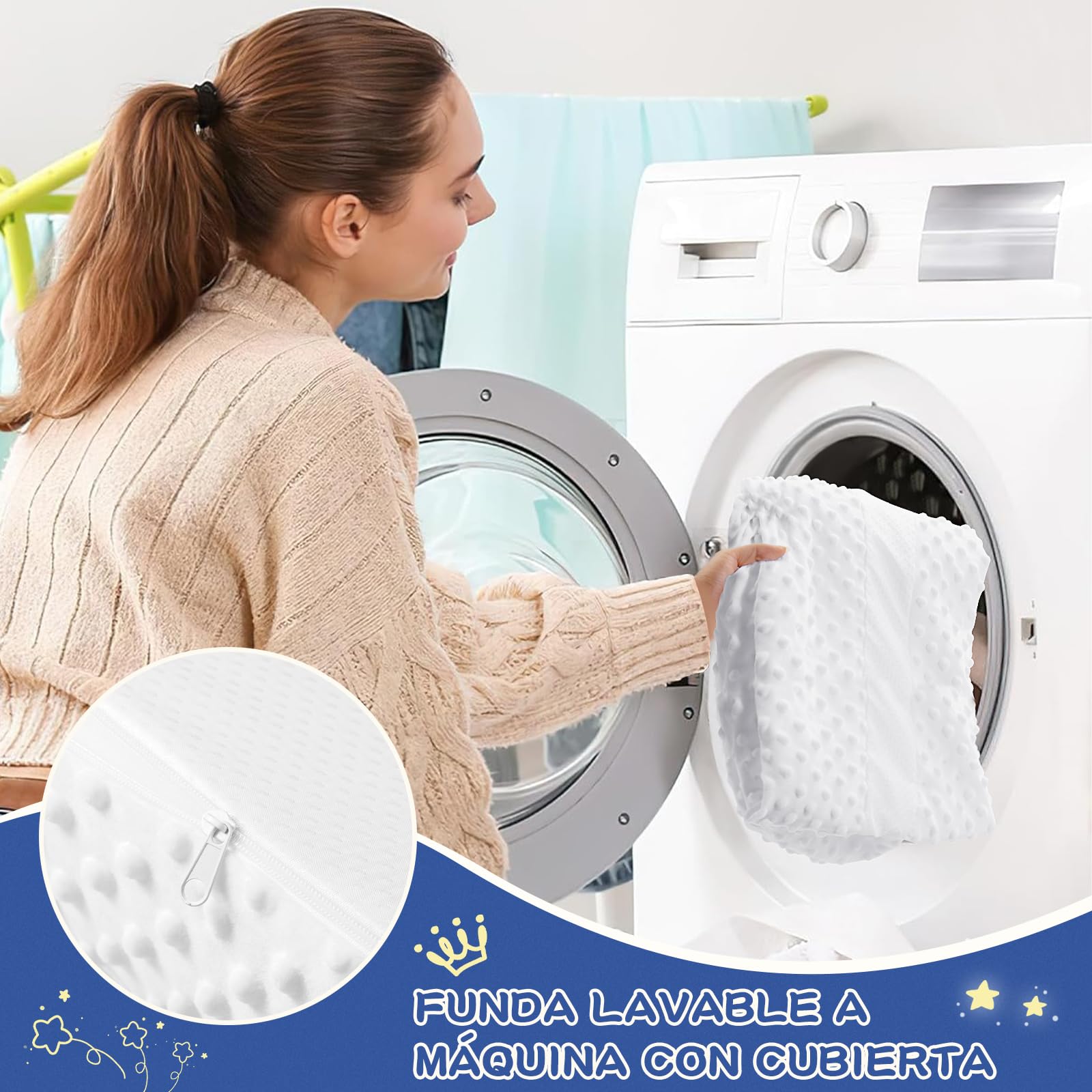 Barrière de Securite Enfant Lit avec Housse Antidérapante, Imperméable et Lavable Barrière de Lit pour Bébés et Personnes âgées, Facile à Transporter Convient à Tous Les Lits