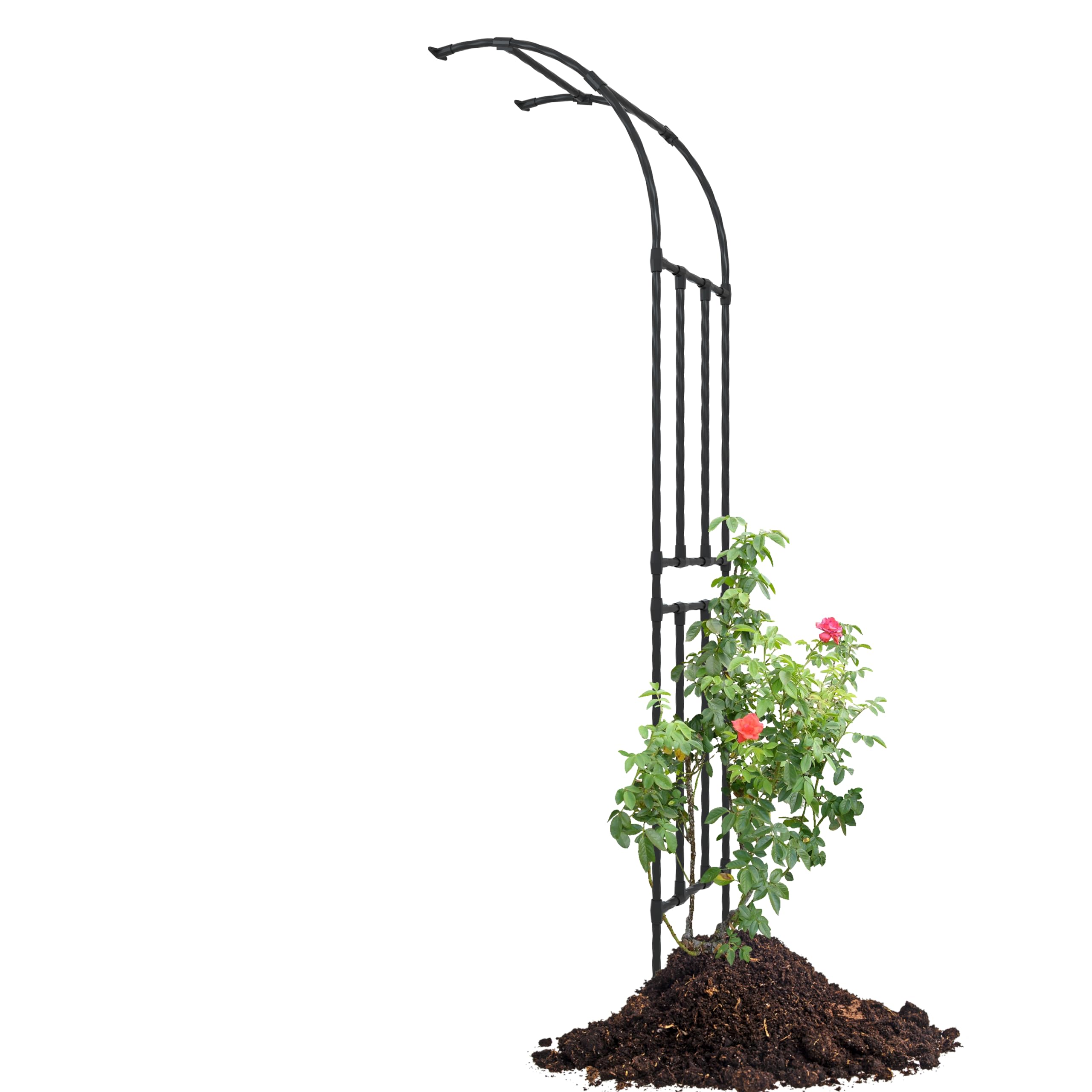Half Sided Arch Against The Wall Garden Trellis - Garden Arch Arbor Trellis for Climbing Plants Outdoor - Garden Arch for Home Yard and Garden