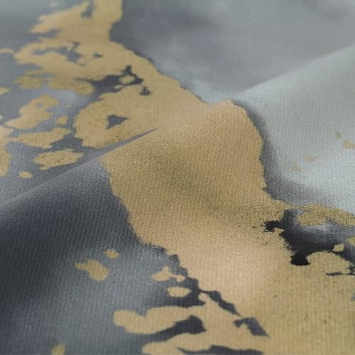 Miniatura 6 de Bonhause Juego de 4 fundas de almohada de mármol gris de 18 x 18 pulgadas, arte abstracto, modernas, decorativas, fundas de almohada de terciopelo