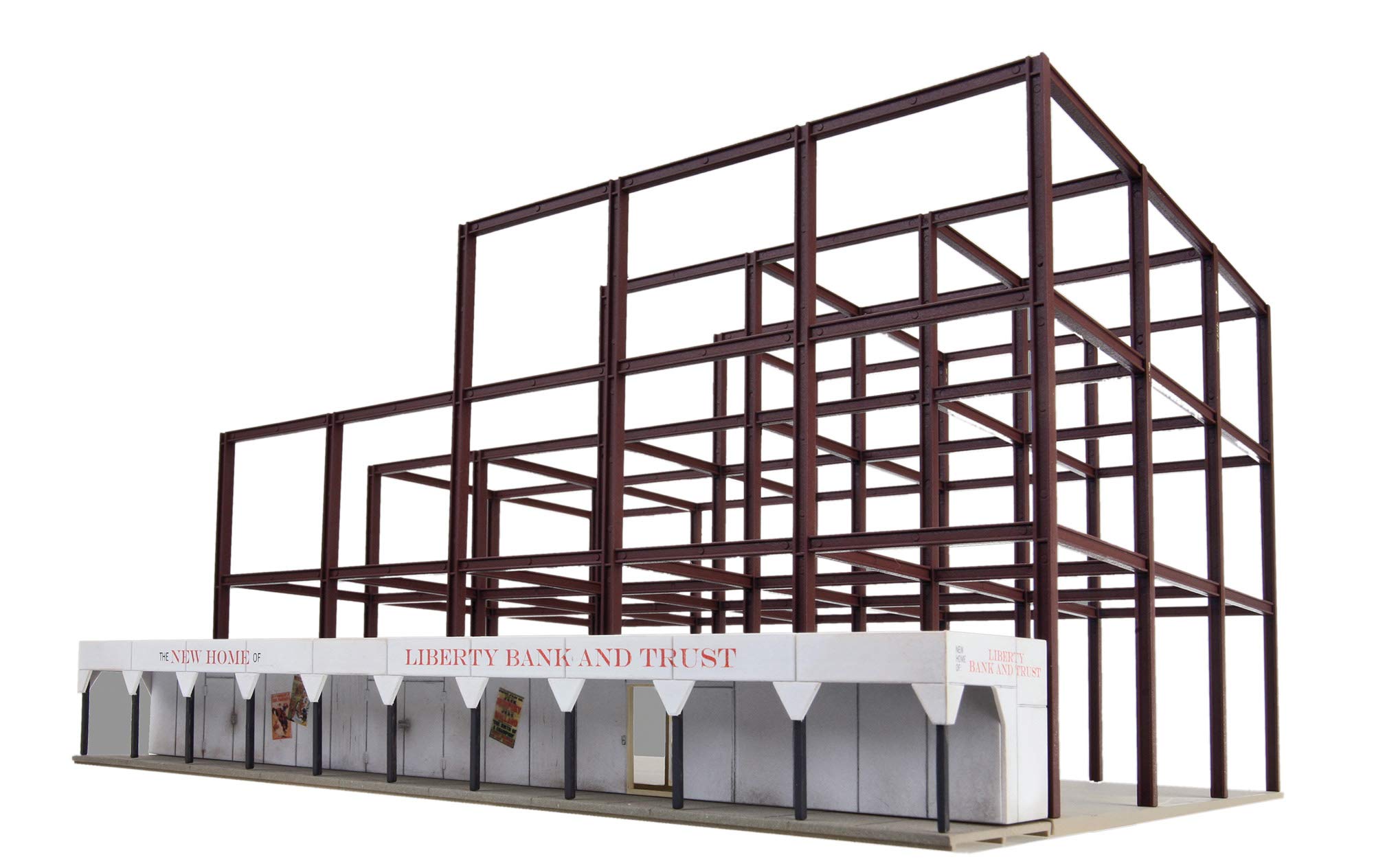 Walthers Skyscraper Construction Site Kit, 8-5/8 X 10-9/16 X 5-3/4" 21.9 X 26.8 X 14.6cm, Multi, (933-3761)