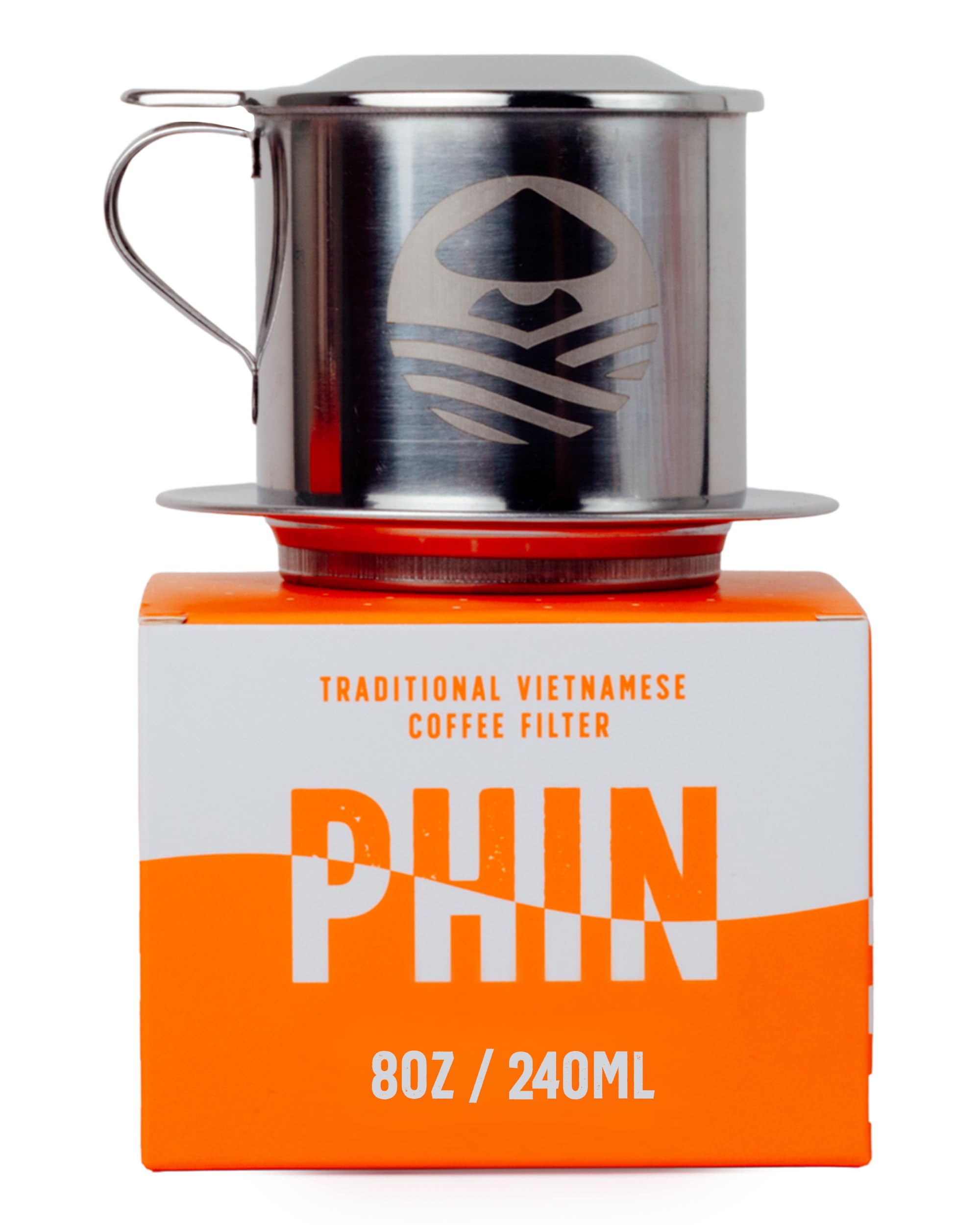 Nam Song Vietnamese Coffee Maker – 8oz Stainless Steel Vietnam Phin Filter for Drip Coffee – Durable & Dishwasher Safe – No Filter Papers Needed