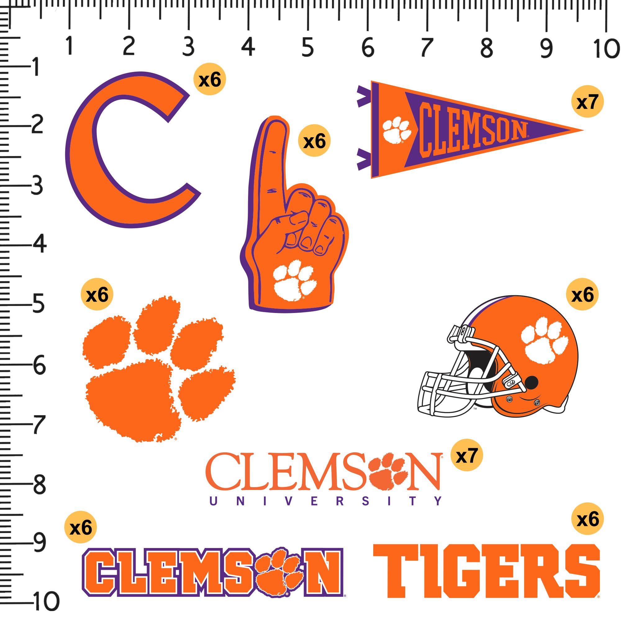 Clemson University Sticker Vinyl Decal - Licensed College Laptop, Car, Water Bottle Decal (Type 3) - View #5