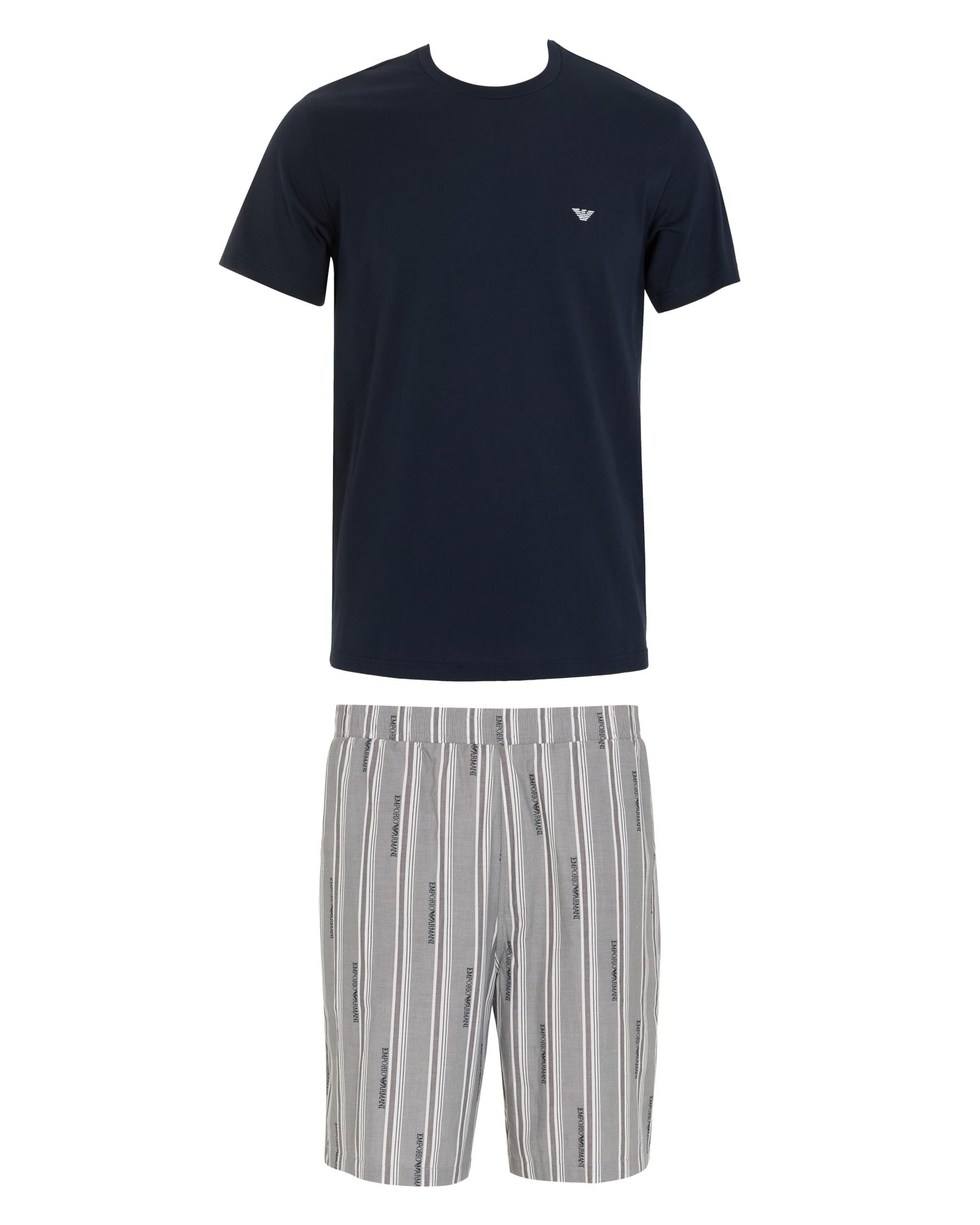 Emporio Armani Logo Pattern Woven Pajamas Pantalone del Pigiama Uomo