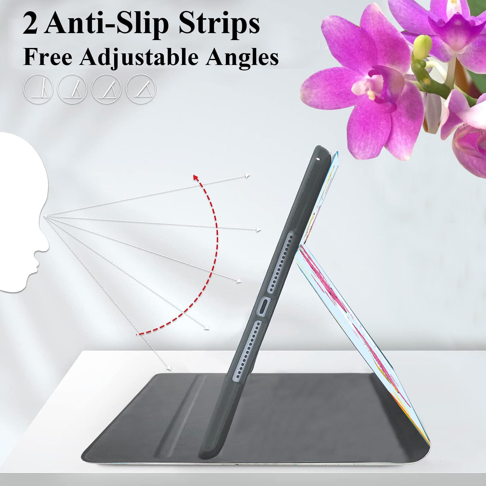 YEARN MALL Custodia a libro compatibile con Xiaomi Redmi Pad SE 11 pollici 2023 Slim Stand Cover Auto Wake/Sleep Cover per Redmi Pad SE, Cavallo con un corno