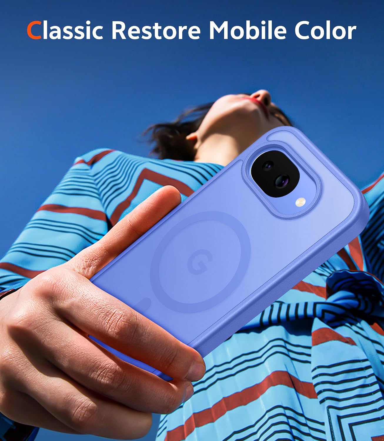 FNTCASE for Google Pixel 10A Case: Frosted Translucent with Screen Protector Shockproof Phone Cover - Matte Military Grade Full Protection Drop Proof TPU Rugged Sturdy Cases - 6.3 inch (Ultramarine)