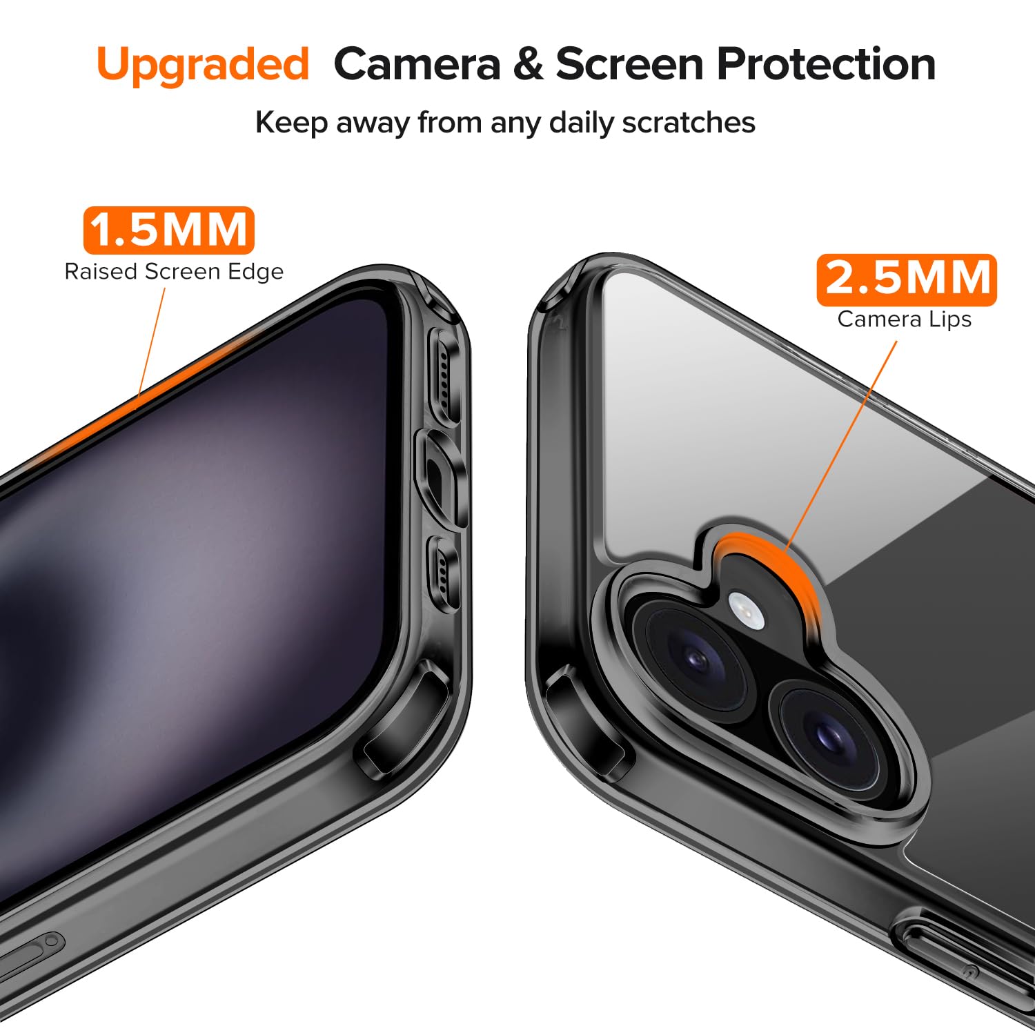 Ivoler Klare Hülle Für IPhone 16 (6,1 Zoll) – Stoßfest, Vergilbungsfrei & Transparent In Rosa