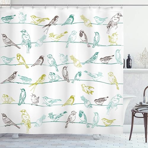 Bird Curtain Fabric Amazon Com