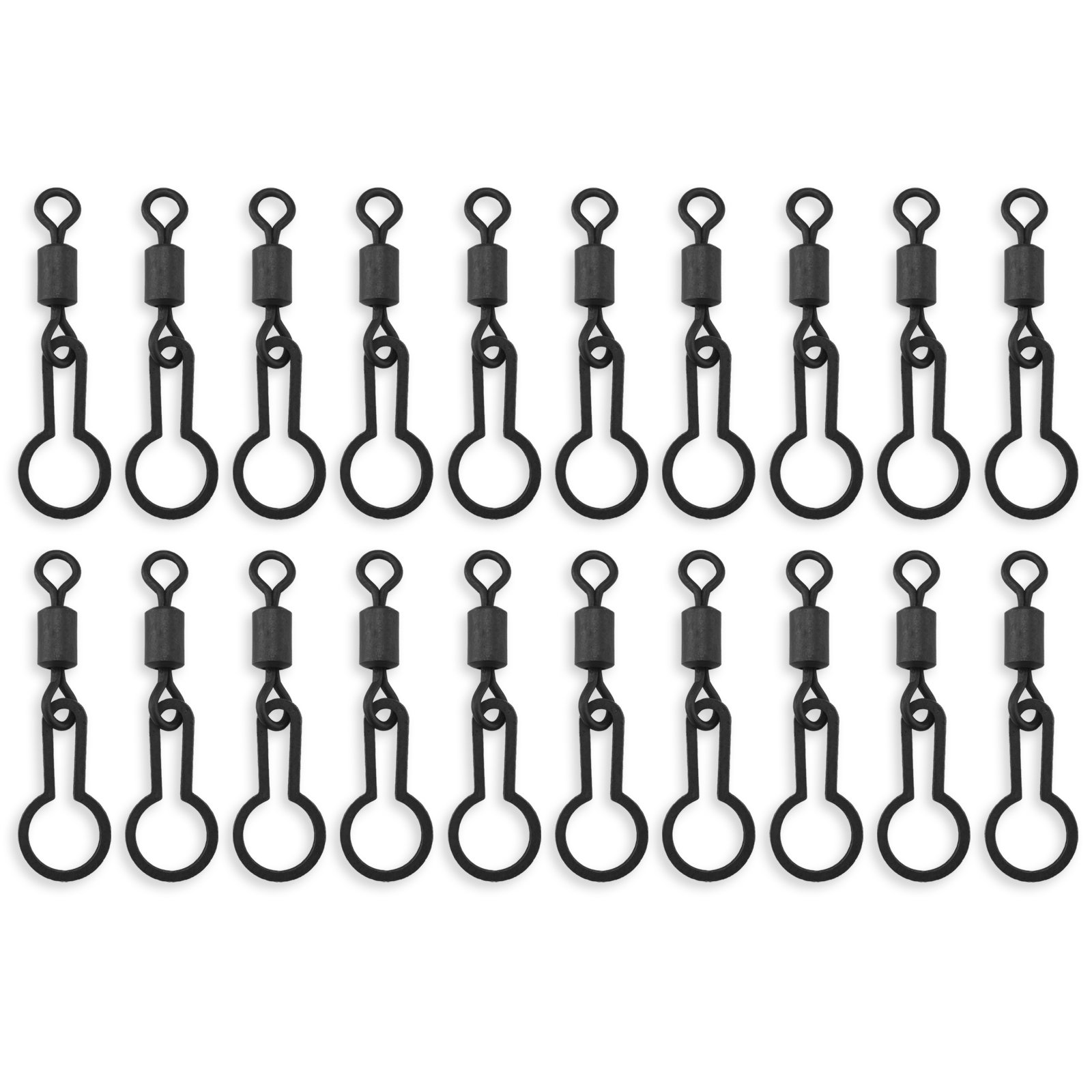 Bank Tackle Size 8 PVA Ring Swivels (x 20 Pack)